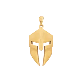 Spartan Helmet Pendant - Gold