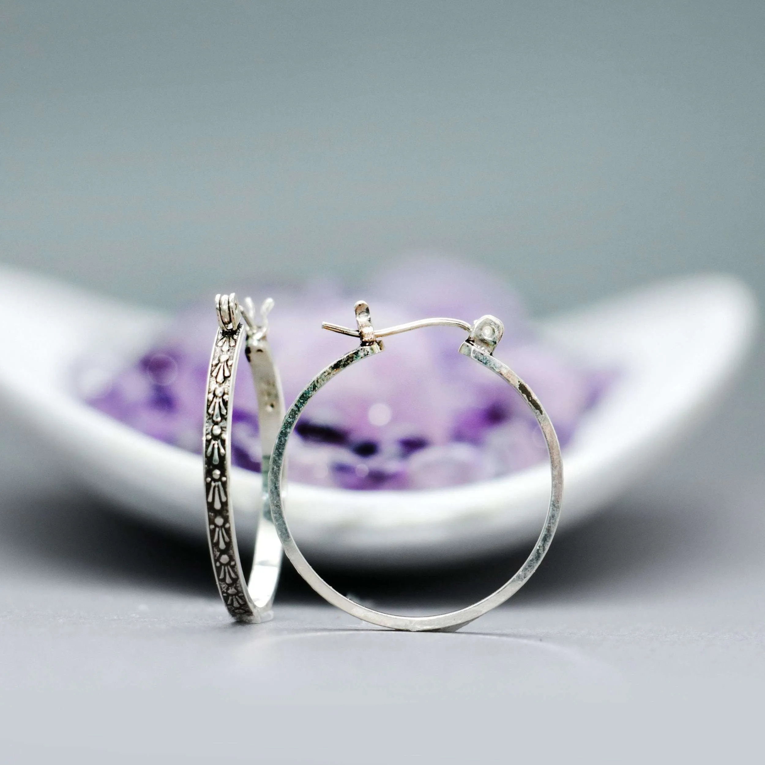 Sterling Silver Comet Hoop Earrings | Moonkist Designs