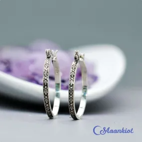 Sterling Silver Comet Hoop Earrings | Moonkist Designs