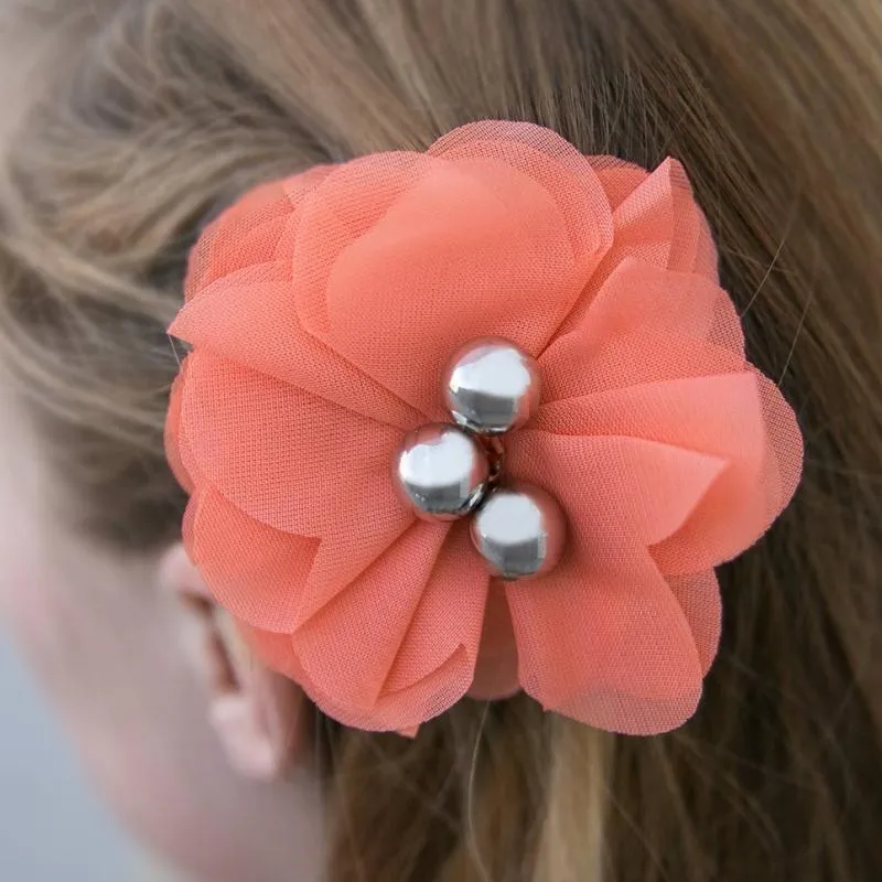 Summer Haven Coral Hair Clip