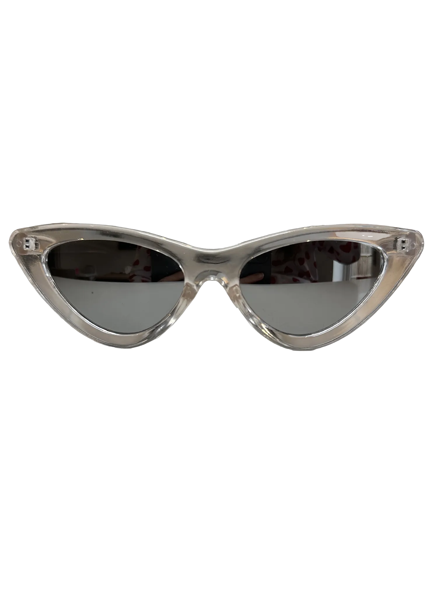 sunglass spot Metallic Cat Eye Mirrored Sunglasses One Size