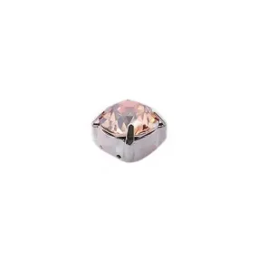 Swarovski 8x8mm Chaton Mount- Crystal Golden Shadow (1 piece)