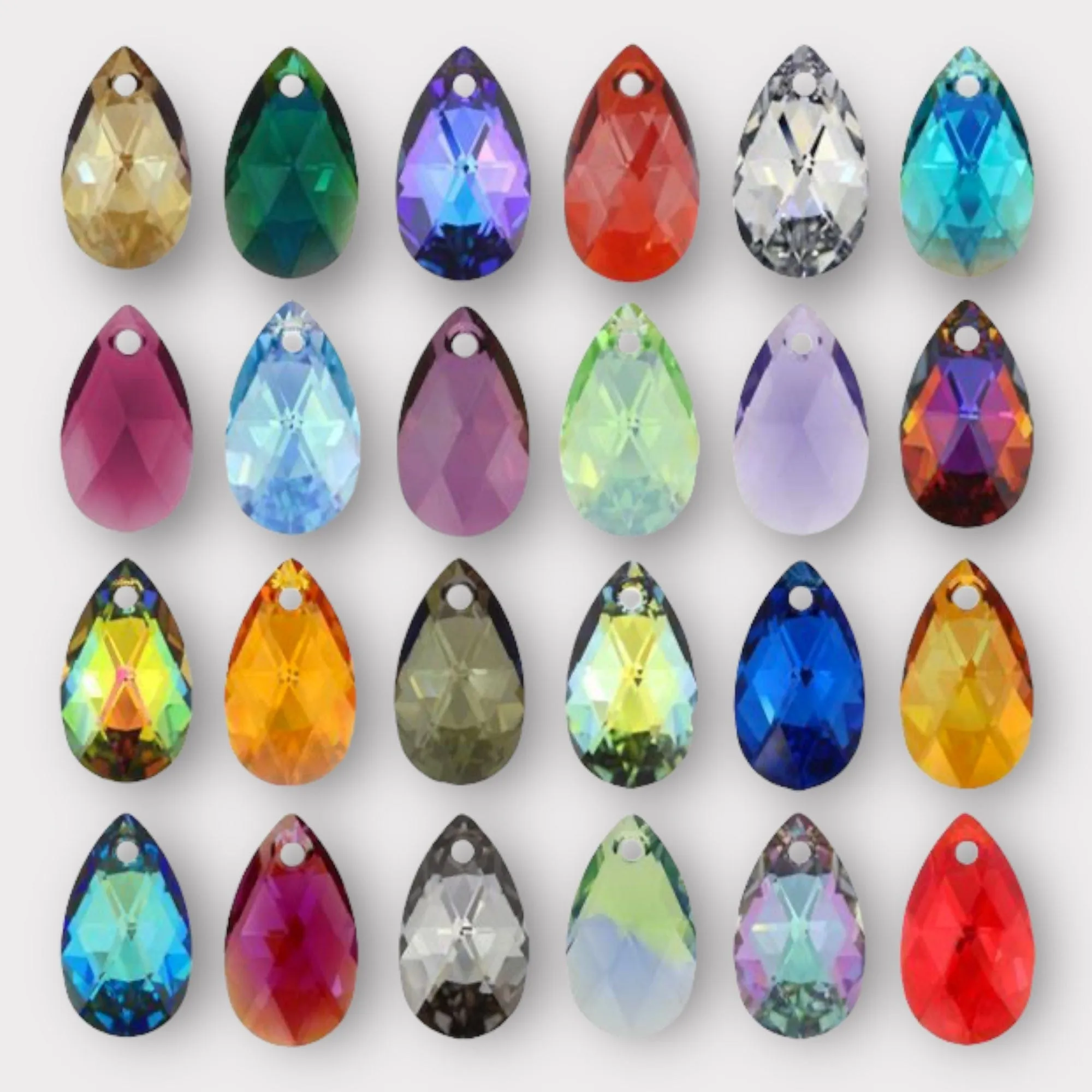 Swarovski Crystal 6106 Pear Pendants