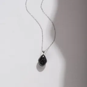 Tahitian Pearl Finestrino Pendant with Black Diamond