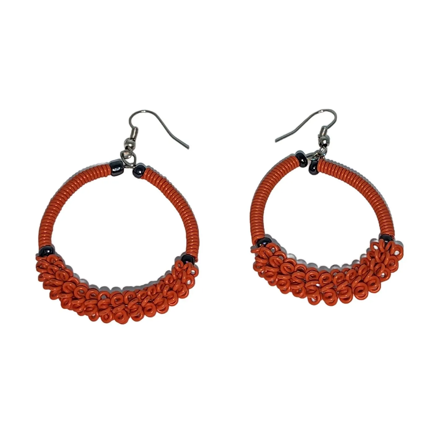 Telephone Wire Earrings - With Design