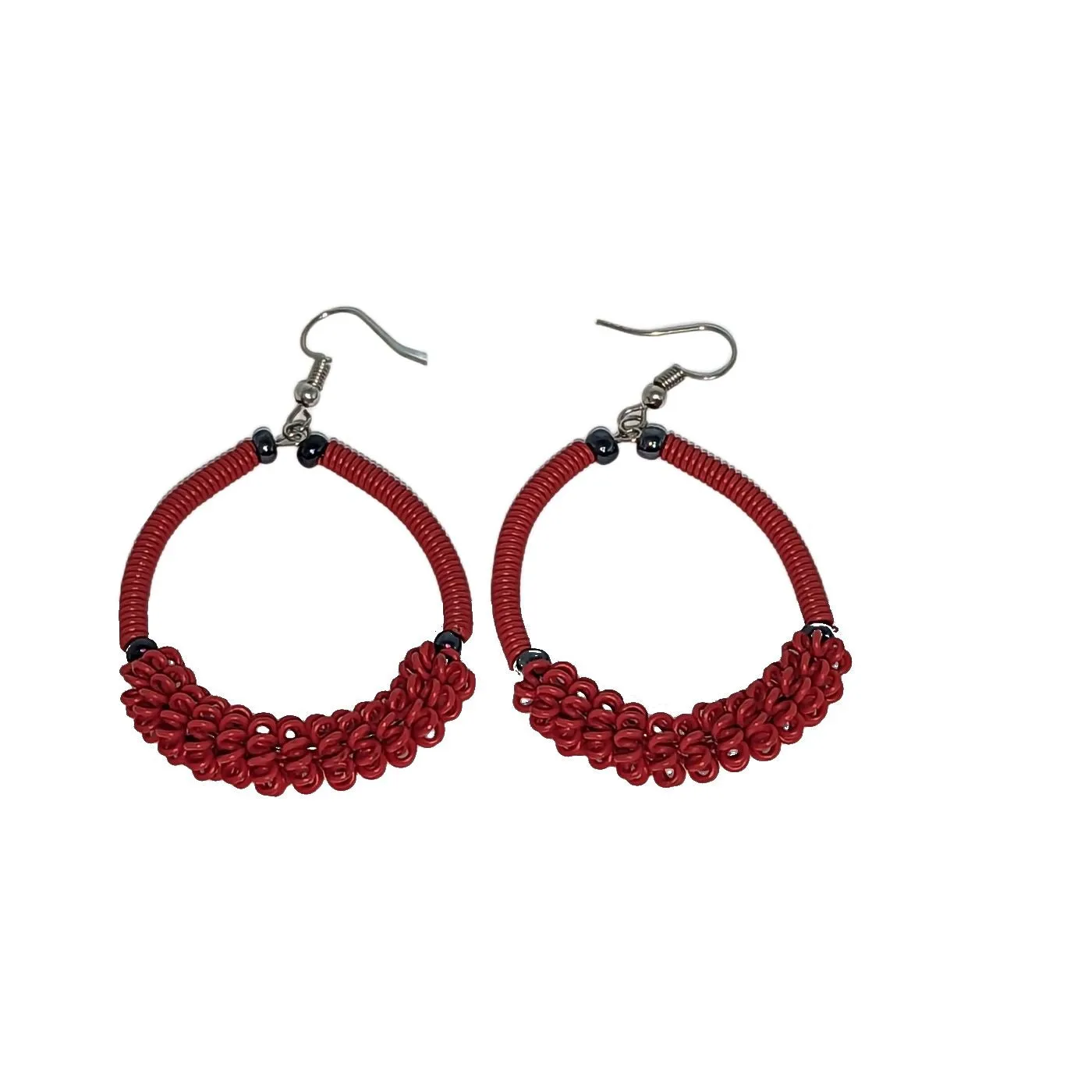 Telephone Wire Earrings - With Design