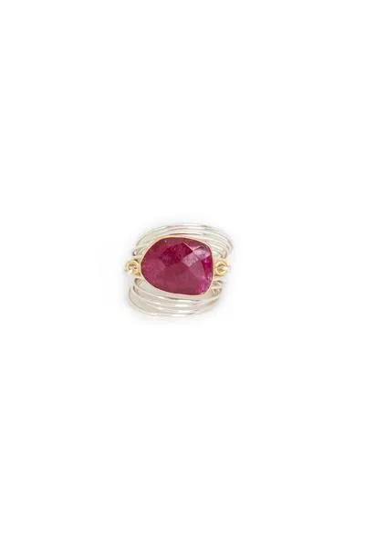 Torrey Ring with Ruby