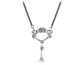 Vertebra & Bone Necklace - Silver